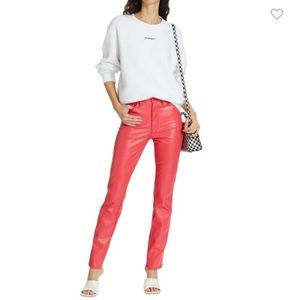 MOTHER The Dazzler Skimp Faux Leather Pants